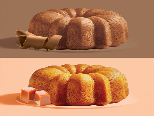 Chocolate and Caramel Rum Cakes - 20 oz - 2 pack