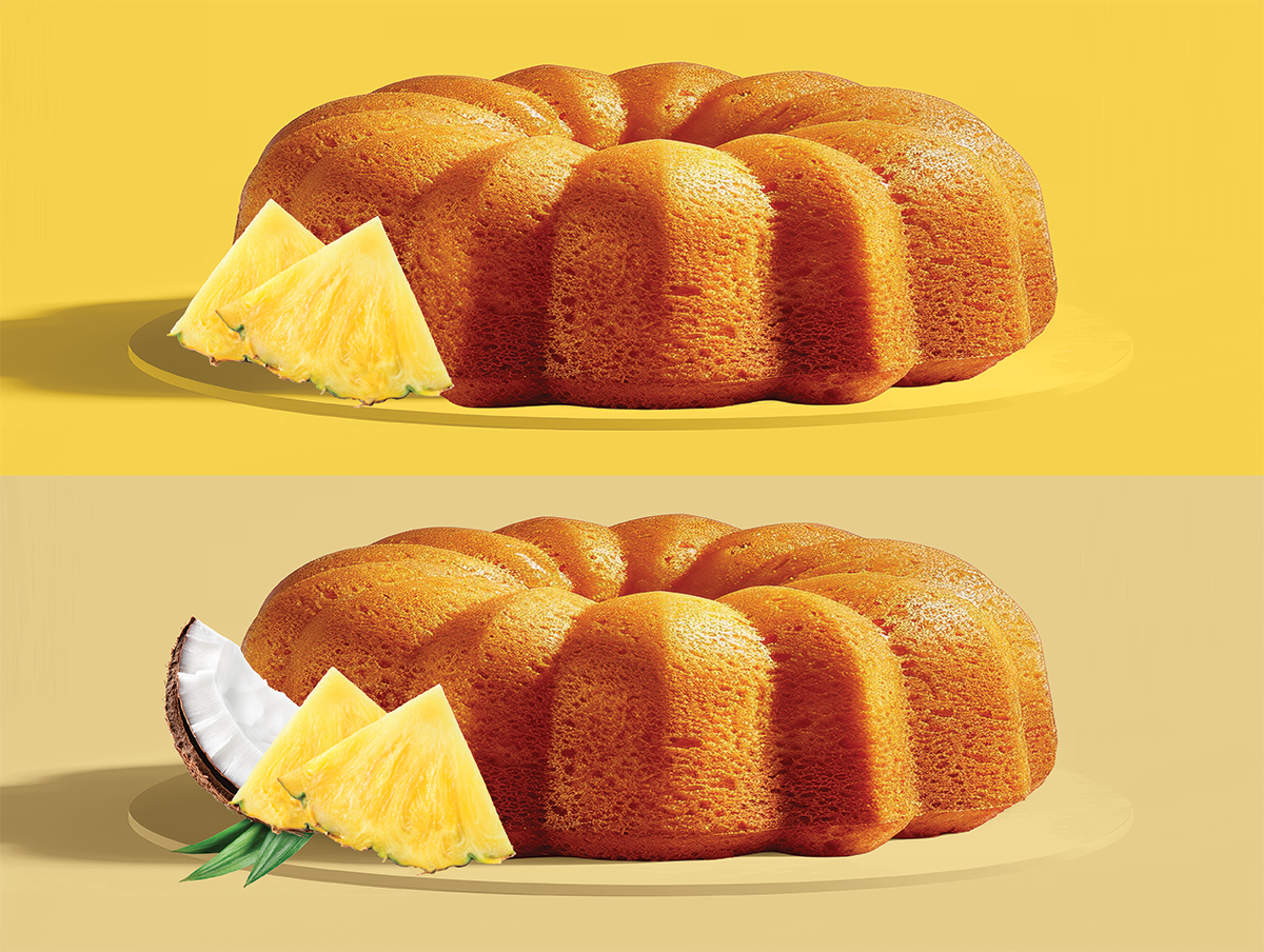 Gâteaux au rhum ananas et pina colada - 567 g - Lot de 2