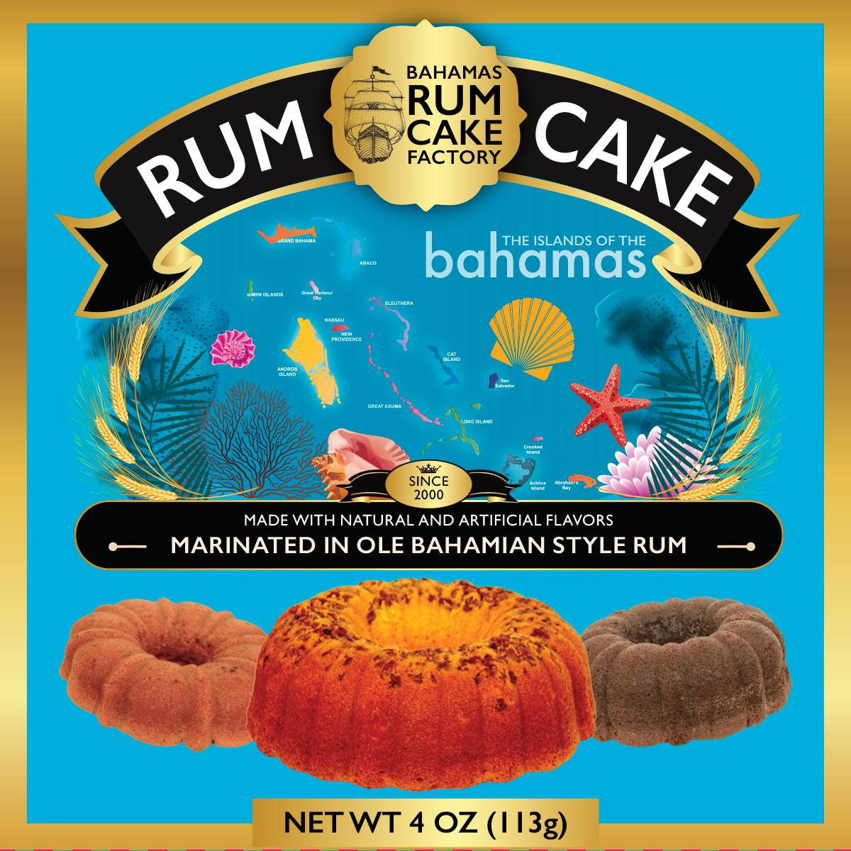 Original Rum Cake with Pecans